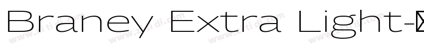 Braney Extra Light字体转换